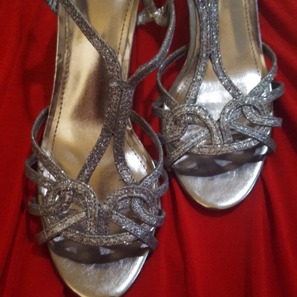 J. Miller heels, silver - Picture 2 of 4